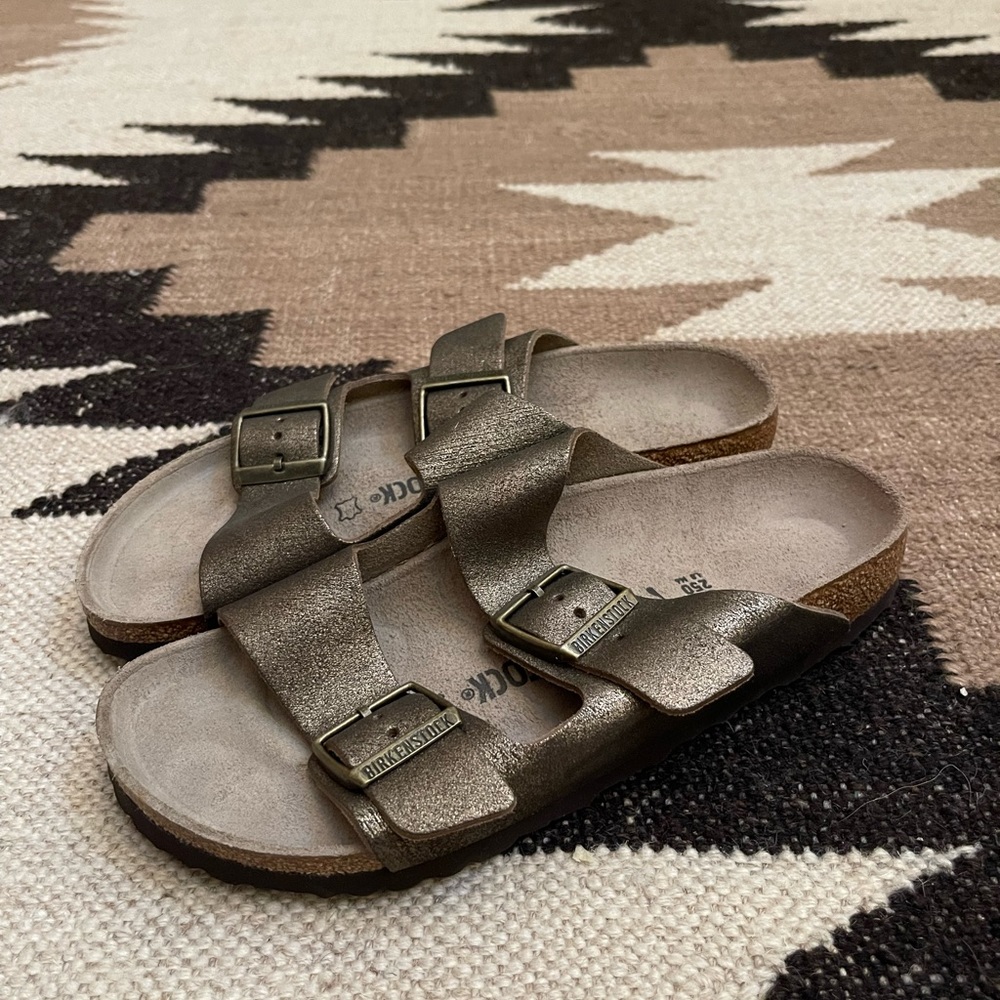 Bronze Birkenstock Sandal Size 39